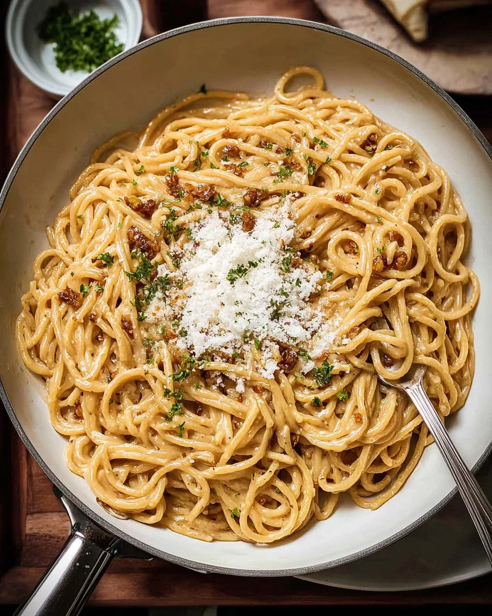 Sticky Honey Garlic Pasta